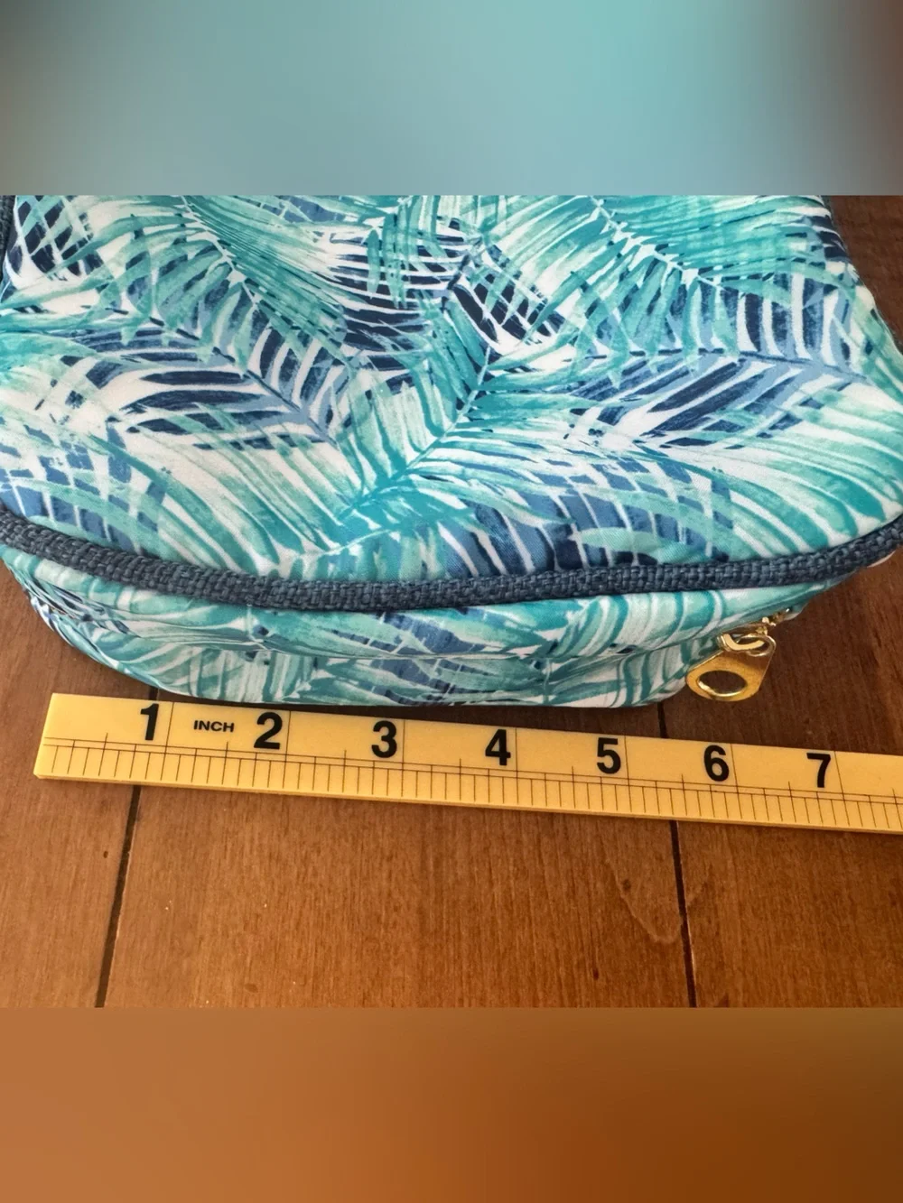 Tommy Bahama Green & Blue Palms, Cosmetic Makeup Travel Toiletry Organizer Bag